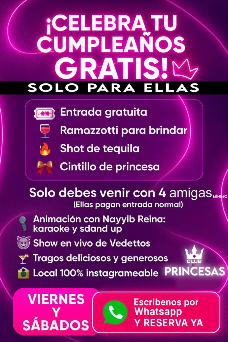 cumpleañera gratis