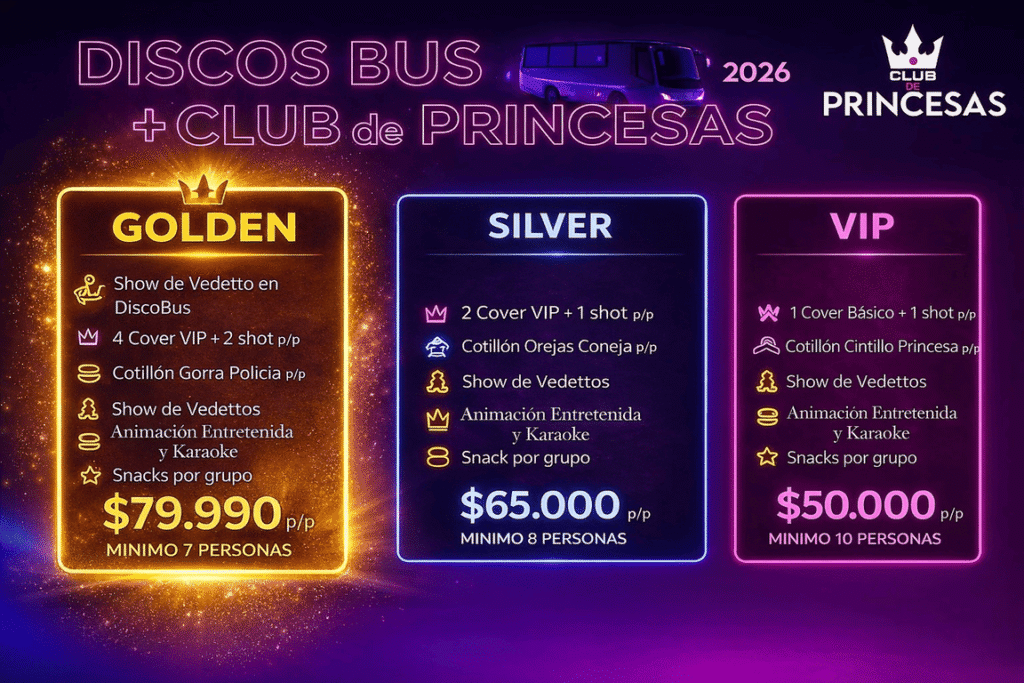 planes club de princesas y discobus